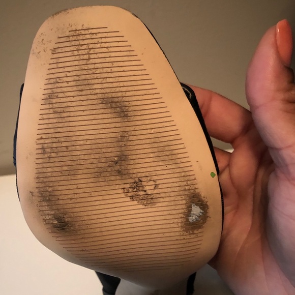 BCBGeneration black mesh ankle strap heels - Picture 3 of 6